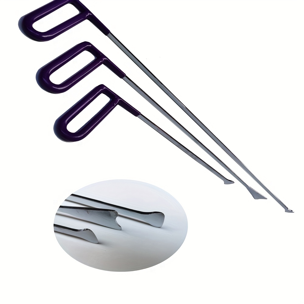 Professional Dent Repair Tool Kit - Flat Shovel & Pry Bar For Car, Motorcycle Bodywork - Grip Handle, No-damage Paint Removal