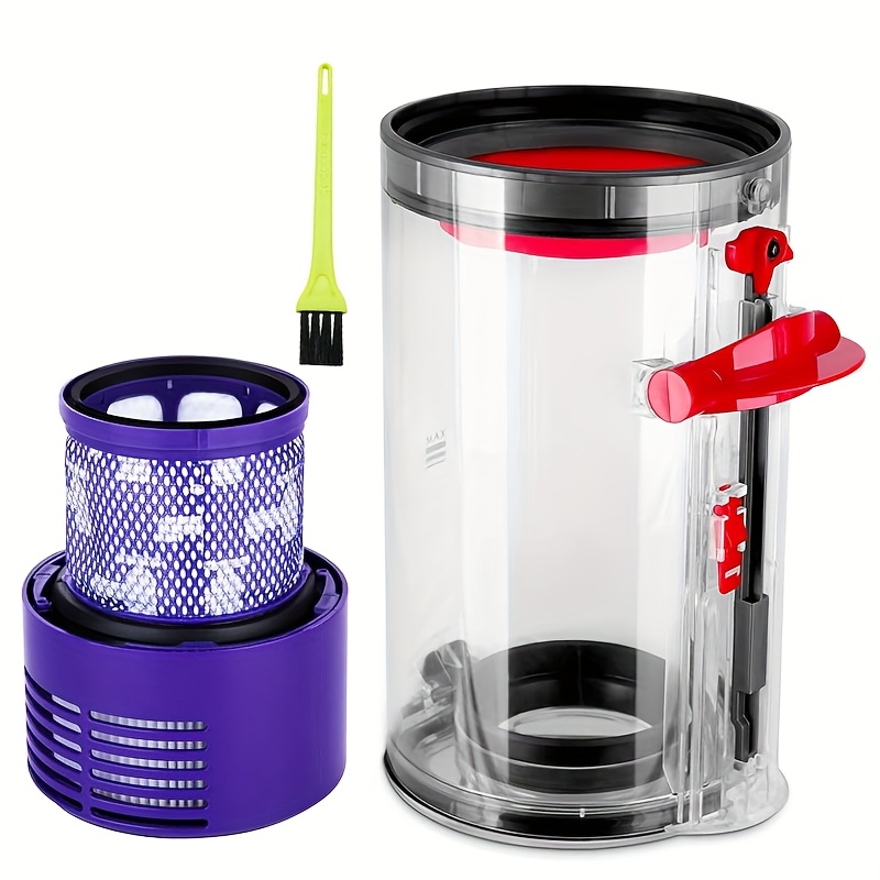Replacement Dust Container For The For V10 (sv12) Vacuum, Featuring A Large Canister With A Filter, Part Number 969509-01
