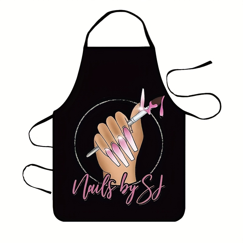 TEMU An Nail Polish Apron, Durable And Easy To Clean, With High Aesthetics And Quality. Features An Adjustable Waistband And From 100% Polyester