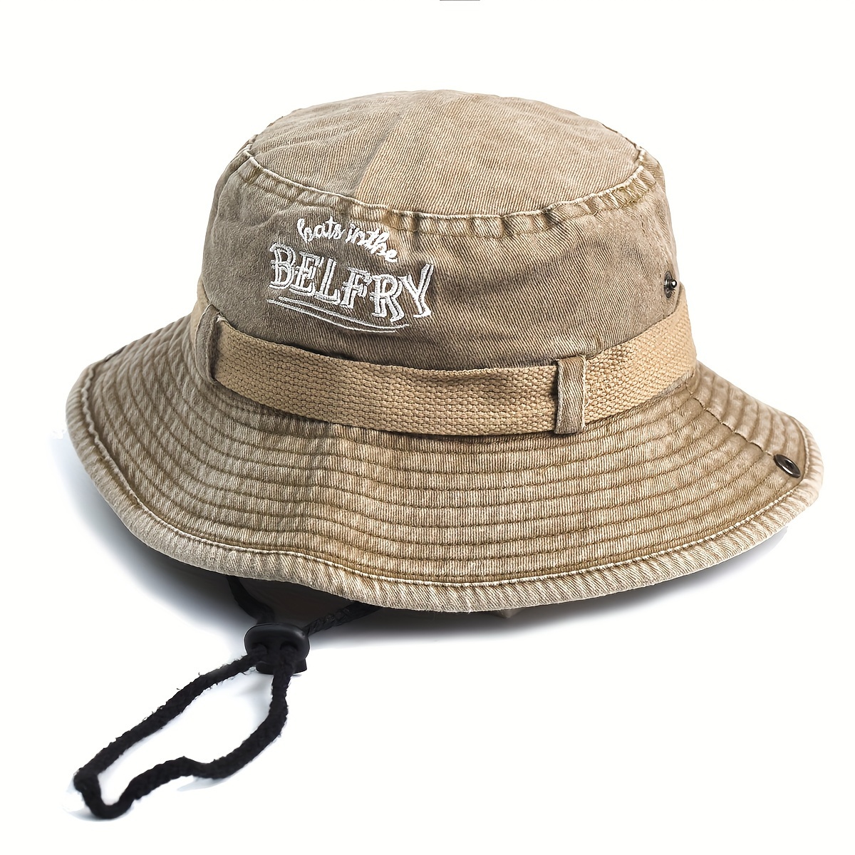 Unisex Retro Fashion Leather Black Bucket Hat Reversible Fishing Hat Trendy  Sun Hat for Men Women（56-58CM）