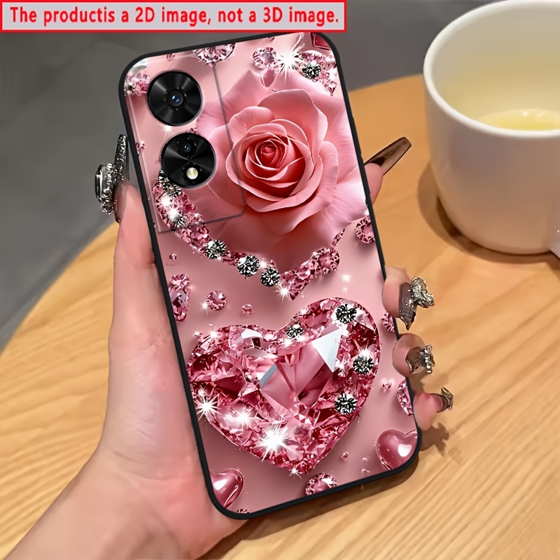 TEMU Phone Case - Heart Female Date Protection Case [2d Flat] For Tcl 60 4g 60 R 5g 50 Se 505 605 4g 50 Xl Xe 50 5g 50xe 60 Se 5g 40 Sweet Exquisite