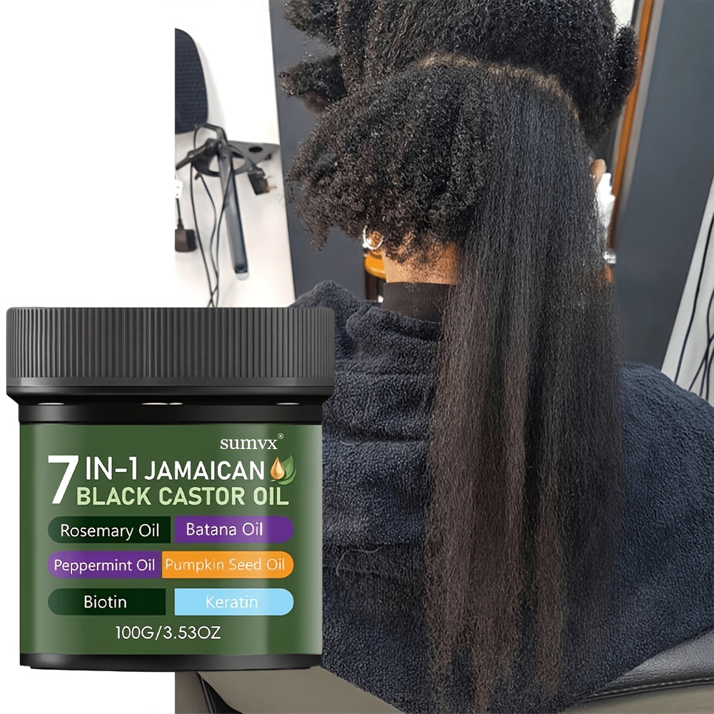 Deep Conditioning Hair Oil 7-in-1 For Dry Hair | Moisturizes, Prevents Breakage, Split Ends - Enriched With Rosemary Oil, Castor Oil, Batana Oil, Pumpkin Seed Oil, Peppermint Oil, Biotin, And Keratin