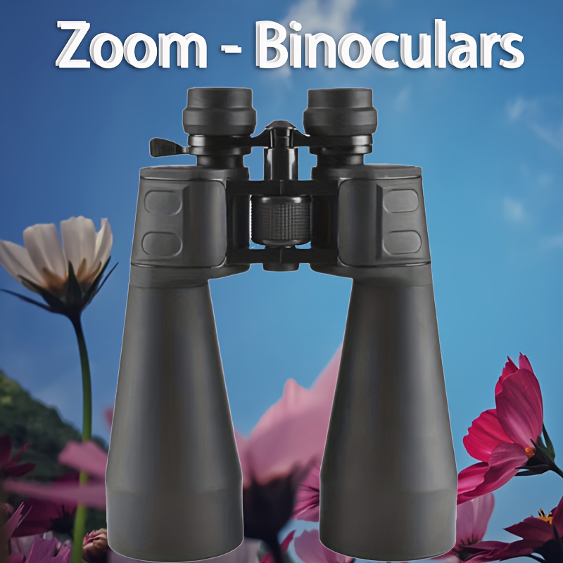 TEMU An All-black Binoculars, High-definition, Made Of Durable Material- Lens- Rubber Grip, High Power- Long-distance Observation, Stylish Telescope