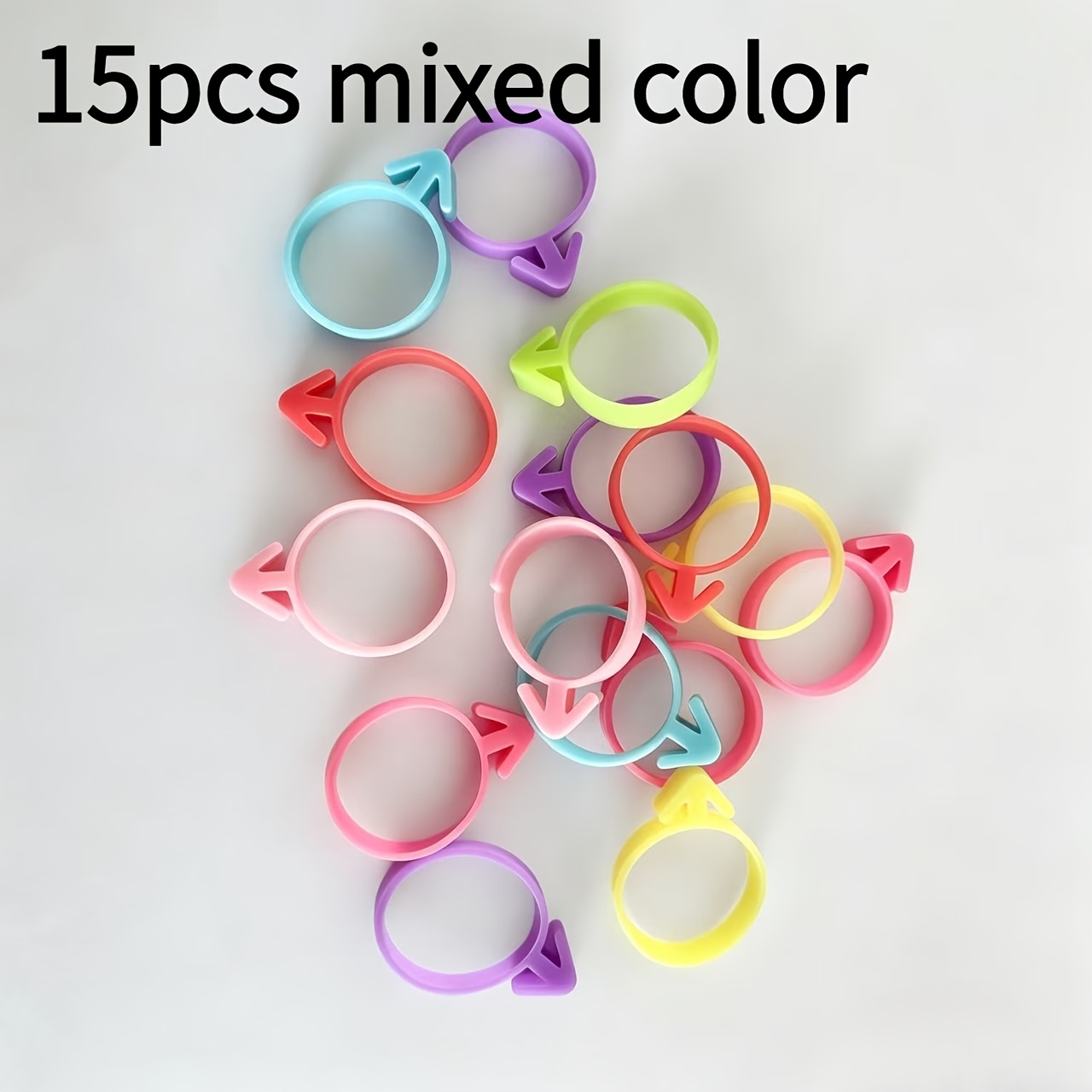 TEMU 15pcs Mixed Color Silicone Sealers, Reusable Silicone Sealers, Suitable For Sealing And Decorative Bags Of Biscuits, Cupcakes, And Desserts,