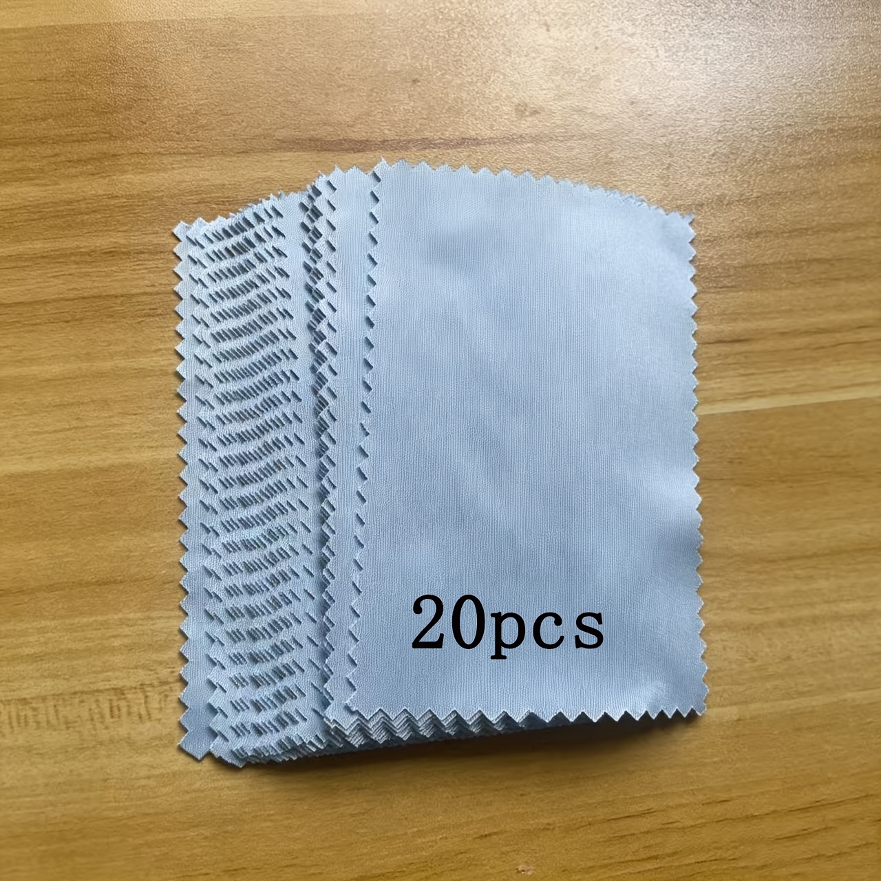 TEMU 20pcs Silvery Polishing Cloth For Jewelry Care And Cleaning - Double-sided Velvet Golden And Silvery Polishing Wipes - Jewelry Cleaning - For