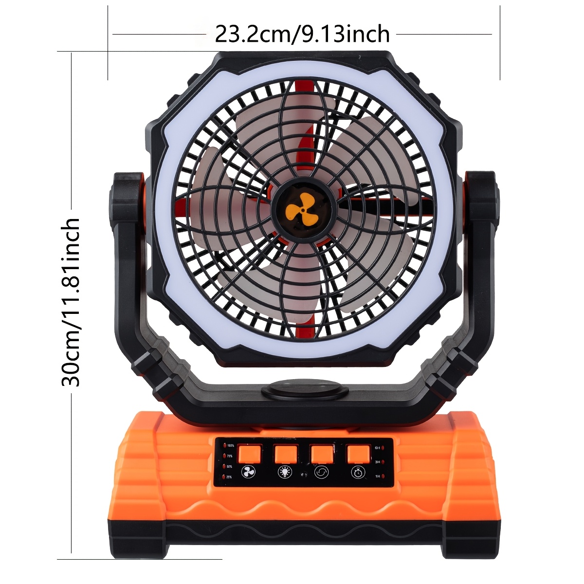 practical Cold Air Battery Powered Fan with 4LED Lantern, 20000mAh Dual Motor Camping Fan, 4-Speed Adjustable Desktop Fan with Hook, Remote Control Portable Outdoor Fan Suitable for Tents, Power Outages and Construction Sites 3 practical Cold Air Battery Powered Fan with 4LED Lantern, 20000mAh Dual Motor Camping Fan, 4-Speed Adjustable Desktop Fan with Hook, Remote Control Portable Outdoor Fan Suitable for Tents, Power Outages and Construction Sites - Image 3