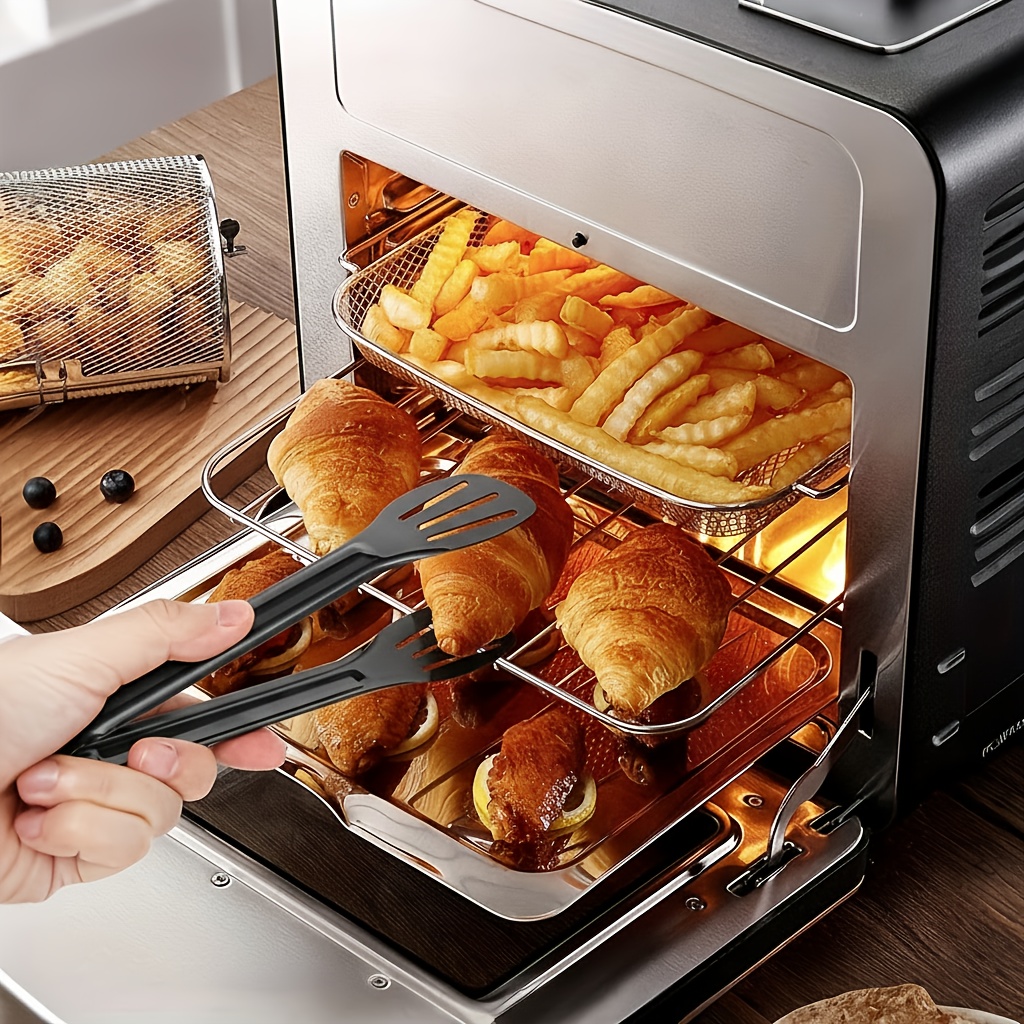 Juego de utensilios de cocina multifuncional para exteriores de acero inoxidable, pinzas multifuncionales para aperitivos, pinzas para barbacoa, pinzas para pan, pinzas para cubitos de hielo, opción ideal para hornear y acampar