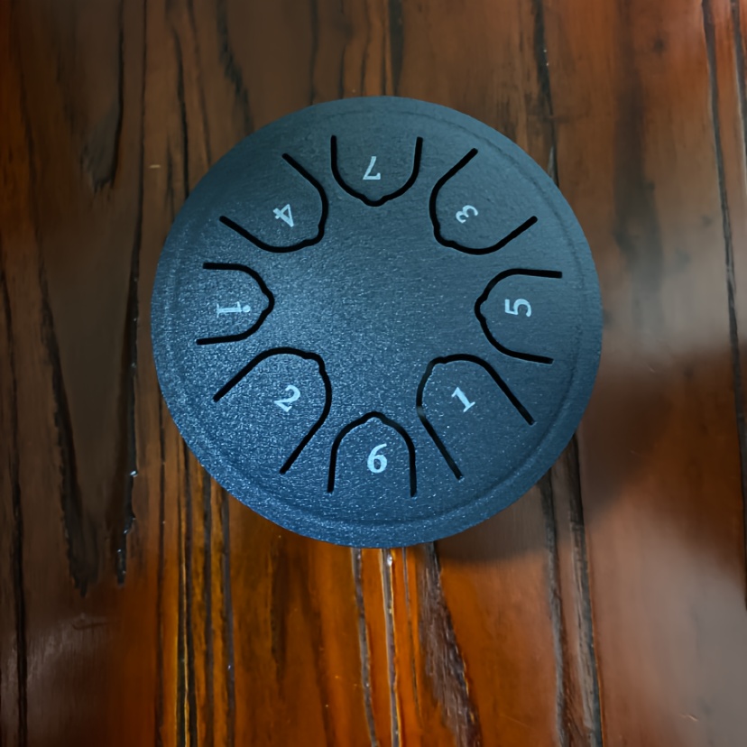 Steel Tongue Drum, Empty Drum, 4.5 Inch , Drum, Percussion Instrument, Musical Instrument, Portable Mini Iron Drum Eid Mubarak