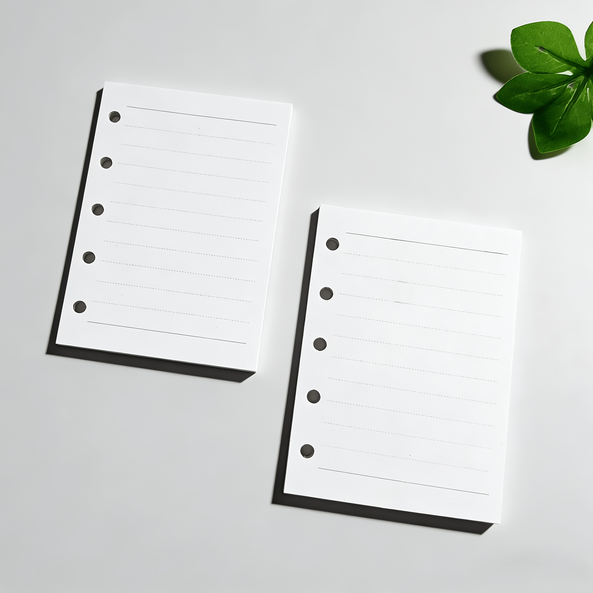 TEMU 2 piezas de 90 hojas/180 páginas, recambio universal estándar de 5 agujeros M5 para /inserciones para cuadernos/recambio extraíble para diarios,