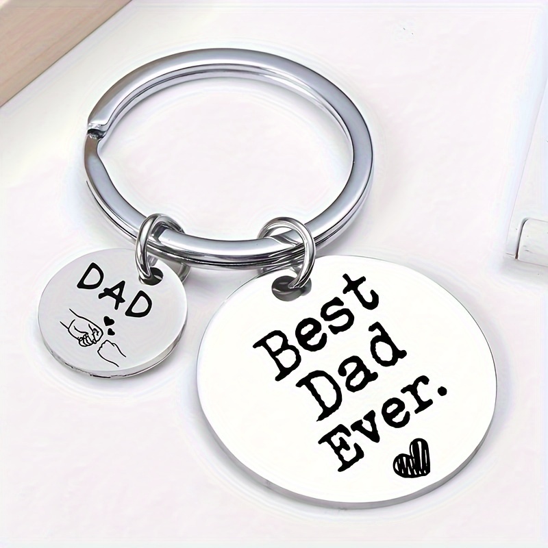 A Dad Father's Day Gift, A Fun And Small Gift, A Thanksgiving-themed Engraved Keychain, A Warm For Dad