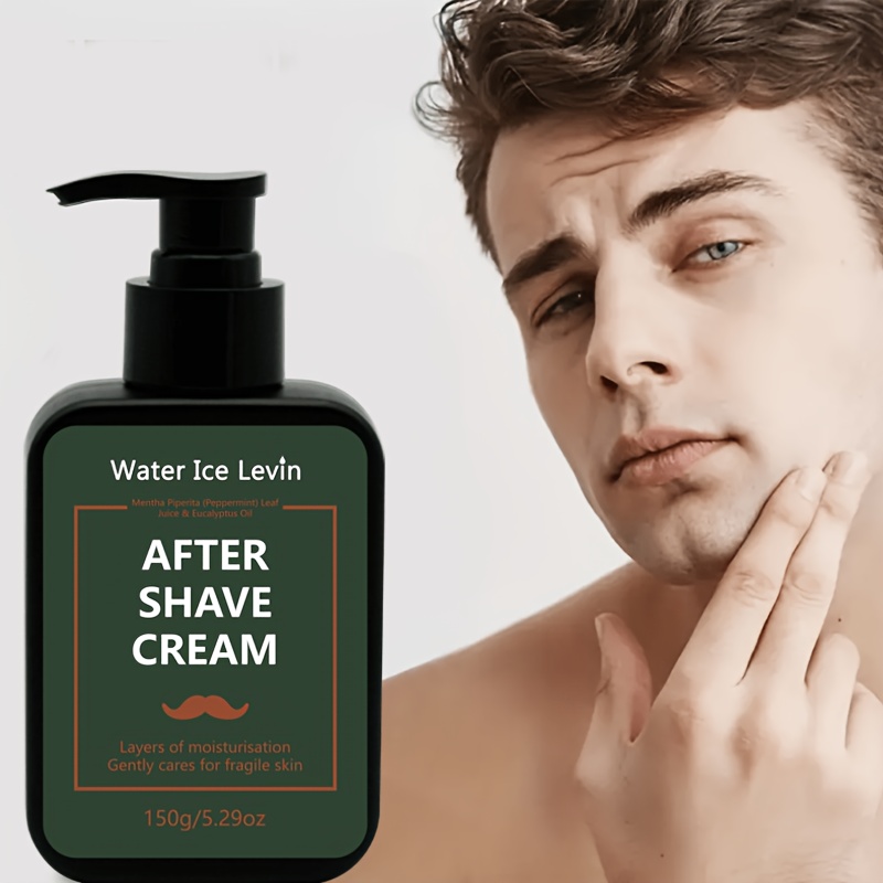Image of For Men' After-shave Balm With Menthol & Eucalyptus Oil - For Burn, Post-shave Care For Beard & Mustache, Skincare For Facial Skin (men' Grooming)