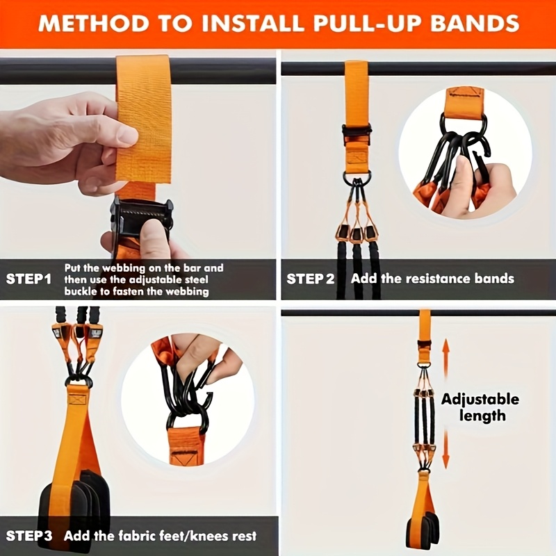 Assisted Pull-Up Bands for High-Intensity Resistance Training