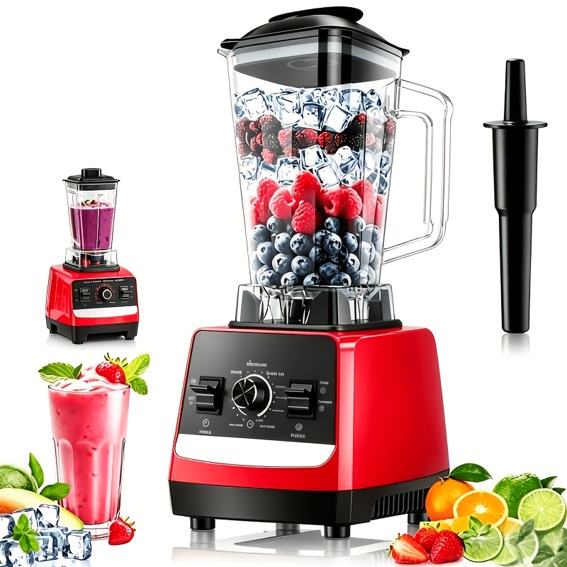 TEMU 26 Professional Mixers, Food Processors - High Speed, 2l Large Capacity, Suitable For Smoothies, Crushed Ice, , Fruit Drinks, Soy Milk, With 2