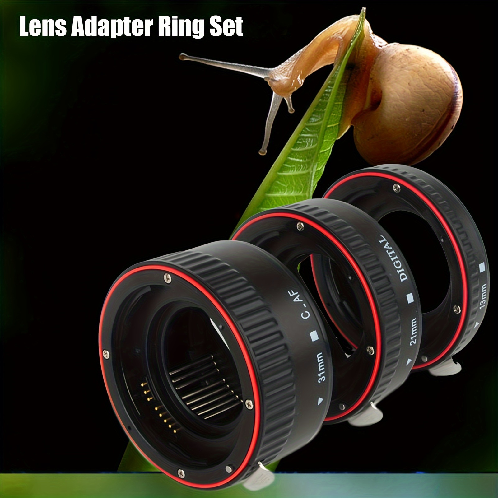 

Auto Focus Macro Extension Lens Adapter Tube Rings Set For For Ef Mount