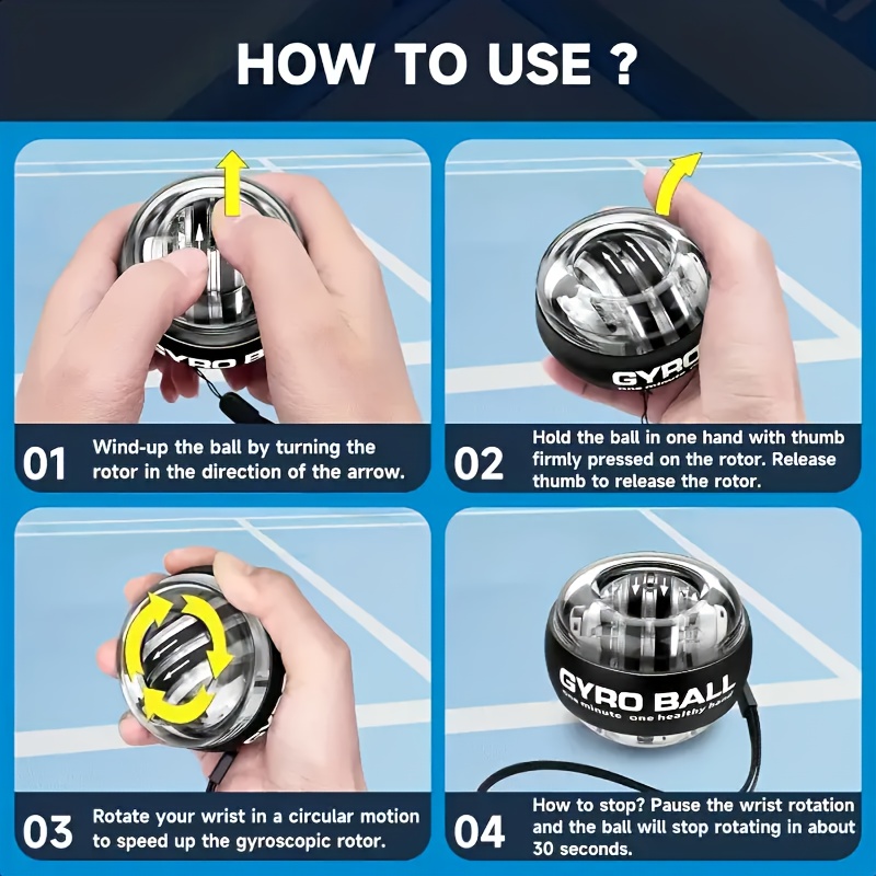 Wrist Strength Gyroscope Ball Is Used to Enhance Arm, Finger, And Muscle Workouts, Serving As a Home Grip Strengthener to Boost Health And Power
