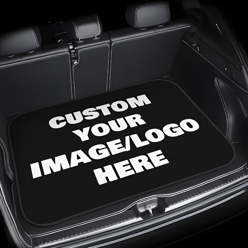 TEMU Customizable Pattern Trunk Mat With Personalized Photo Easy-clean Polyester, Fits Cars/trucks/suvs, Gift For Men And Women