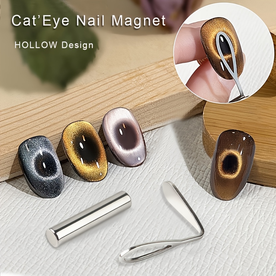 2pcs Nail Art Stamping Templates for Cat Eye Designs