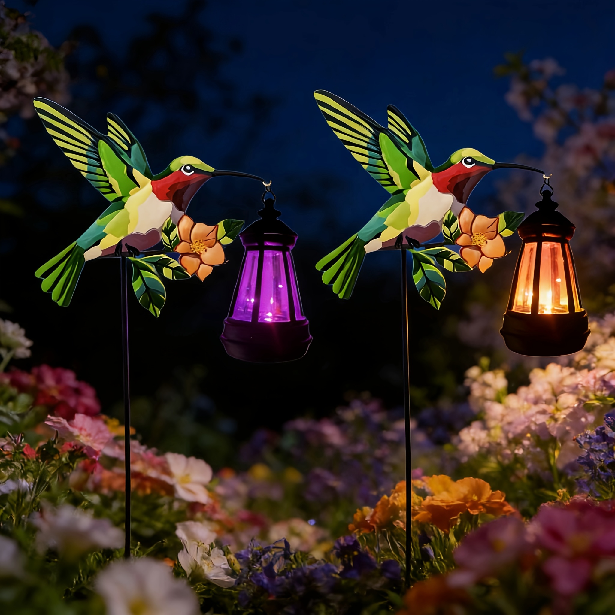 TEMU 2pcs Solar Outdoor Garden Lights, Solar Yard Lights, Outdoor Solar Animal Decor, Solar Decorative Lights, Solar Garden Decor, Outdoor Solar Pet,