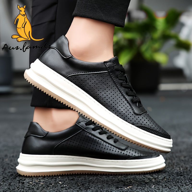 mens casual oxford shoes genuine leather low top Temu Malaysia