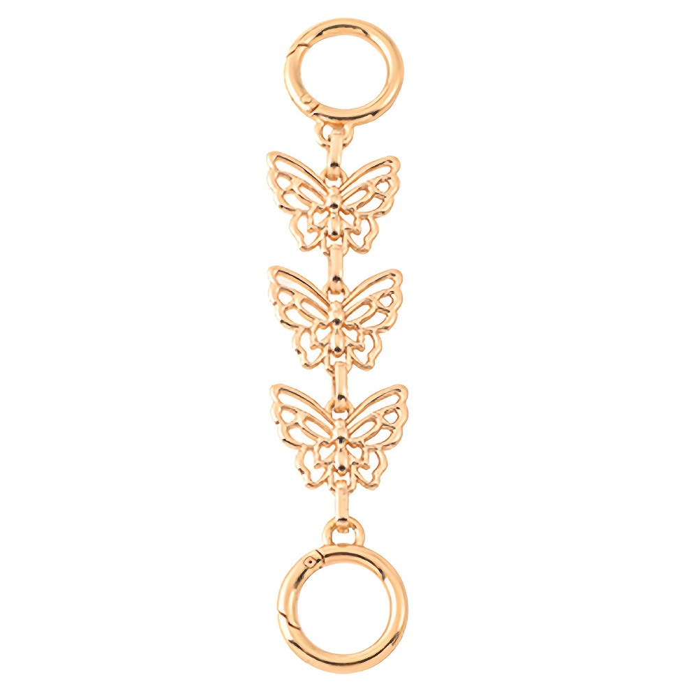 E-shop 1 Stück Schmetterling Zinklegierung Verlängerungskette, ein verlängerter Schultergurt für Damen und, eine dekorative Kette für Geldbörsen und