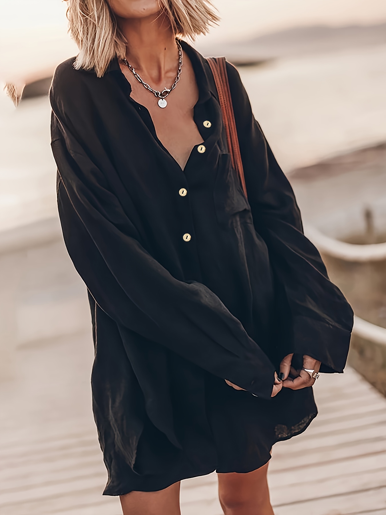 womens loose shirt dress - women's clothing - Temu Austria