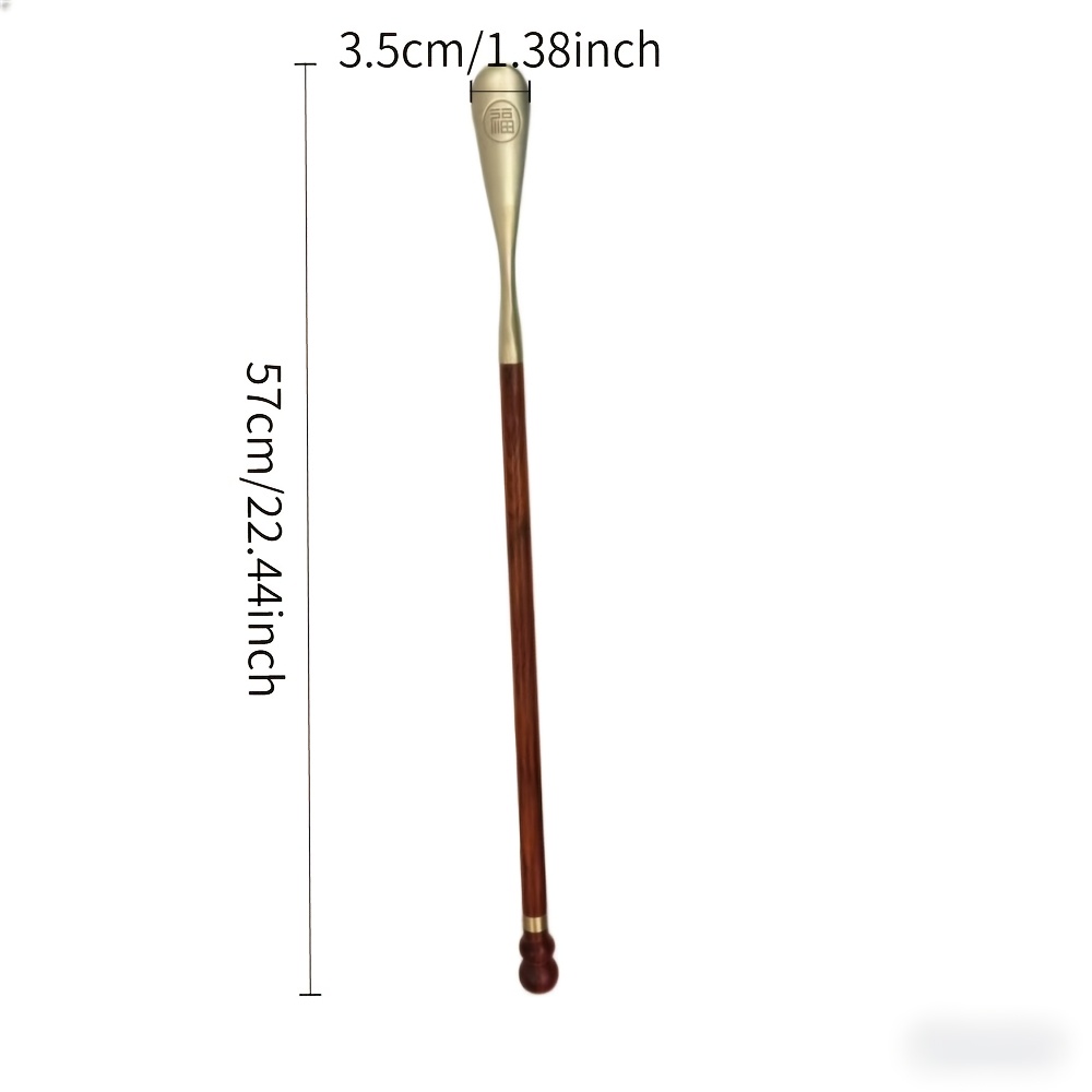 Sandalwood Shoe Horn, Solid Wood Long Handle Shoe Horn for Home Use, Extended Length, No Bending Required