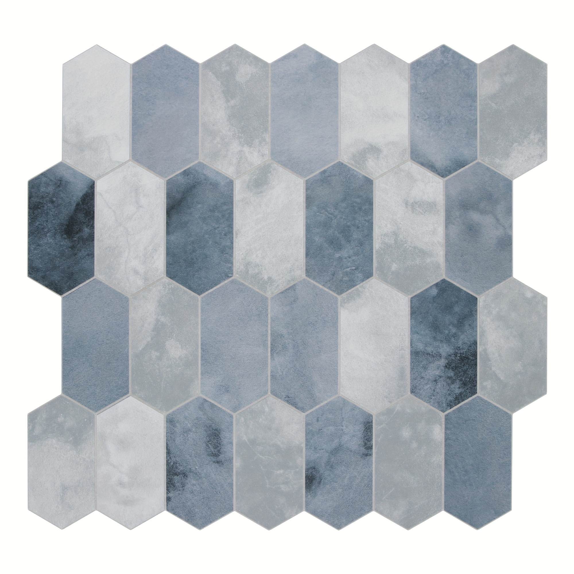 TEMU Self-adhesive Hexagonal Backsplash Tiles For The Kitchen, Made Of Stone Composite, Ideal For Decorative Mosaics In Bathrooms And Fireplaces,
