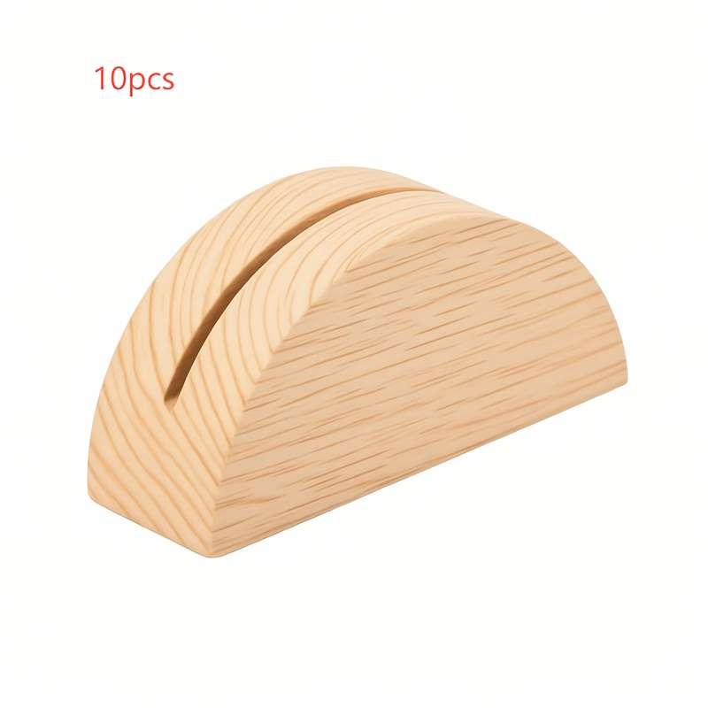 TEMU 10 pezzi a in legno per clip per biglietti da , foto, feste di compleanno, ristoranti, biglietti di posizionamento, ornamenti decorativi,