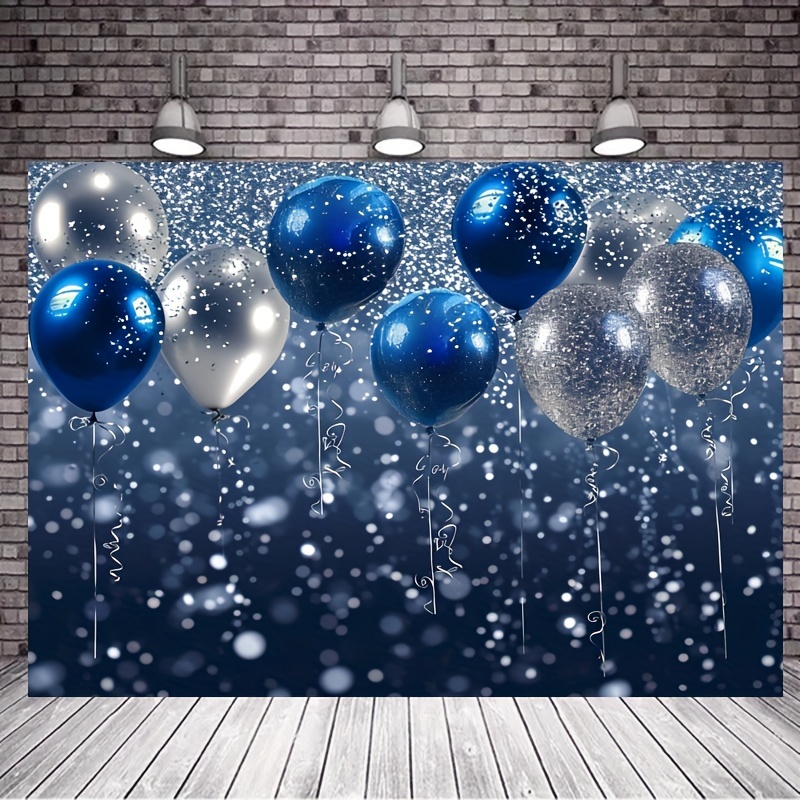 Royal Blue Glitter Backdrop Birthday Wedding Prom Graduation - Temu