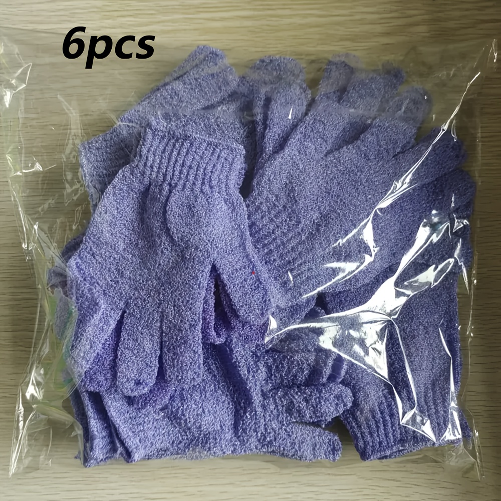 TEMU Lot de 6/10 Gants Exfoliants pour Douche, Assortiment Multicolore, Gants Exfoliants Double Face, Utilisés pour l'Hydrothérapie, et le Corporel,