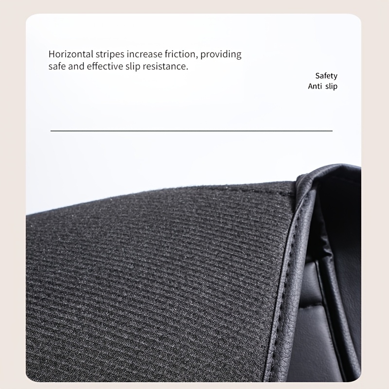 Premium PU Leather Car Seat Kick Mat - All-Inclusive Rear Storage Organizer, Long Waterproof & Dirt-Proof Back Protector