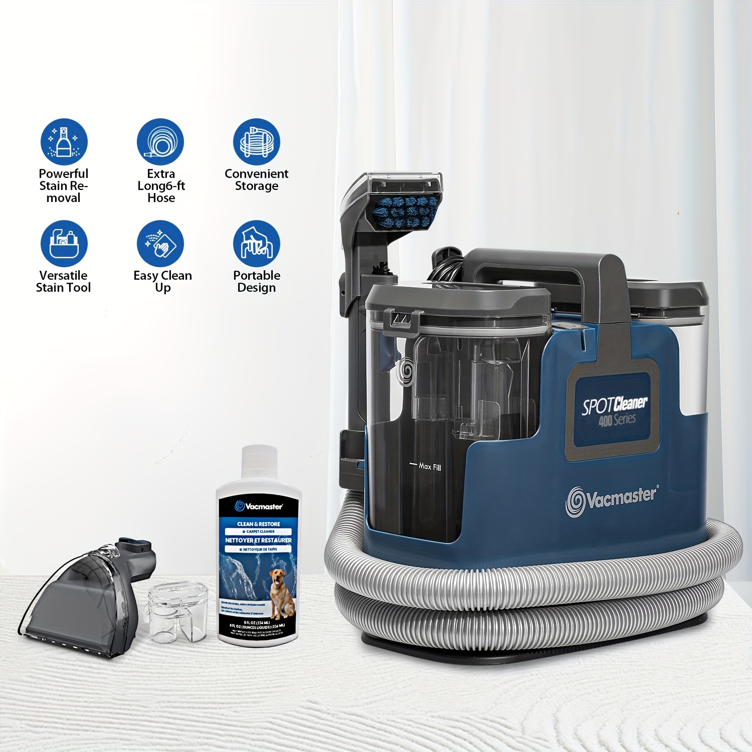    0501   up spot cleaner light and compact carpet stain remover removes   stains and   from carpet stairs upholstery with powerful 500w motor and 1 6l capacity 0