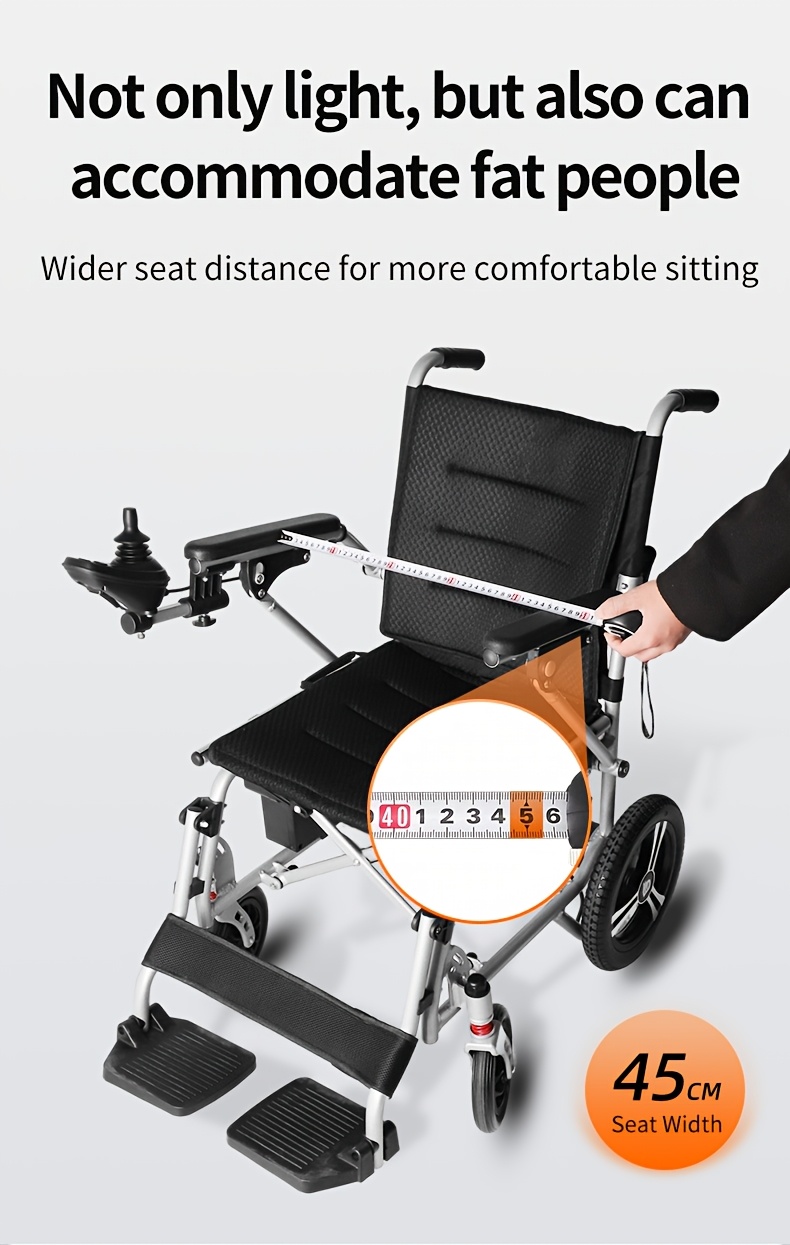 adult electric wheelchair with intelligent control electromagnetic braking system small turning   small folding   is suitable for the travel of the elderly and the disabled and can bear a weight of 300   Product details 5