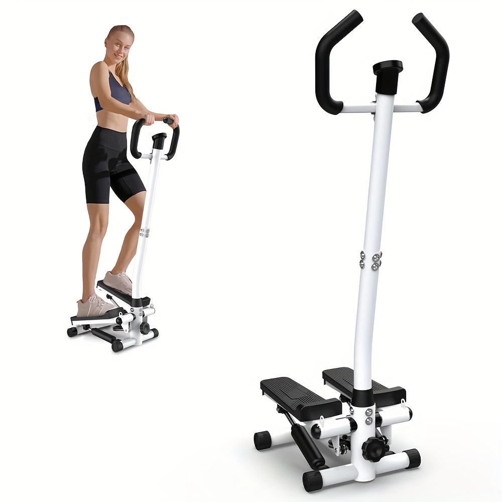 

1pc Stair Stepper Machine, With Handlebar-mini For Exercise With 300lbs Loading Capacity, Hydraulic Fitness Stepper With Lcd Monitor