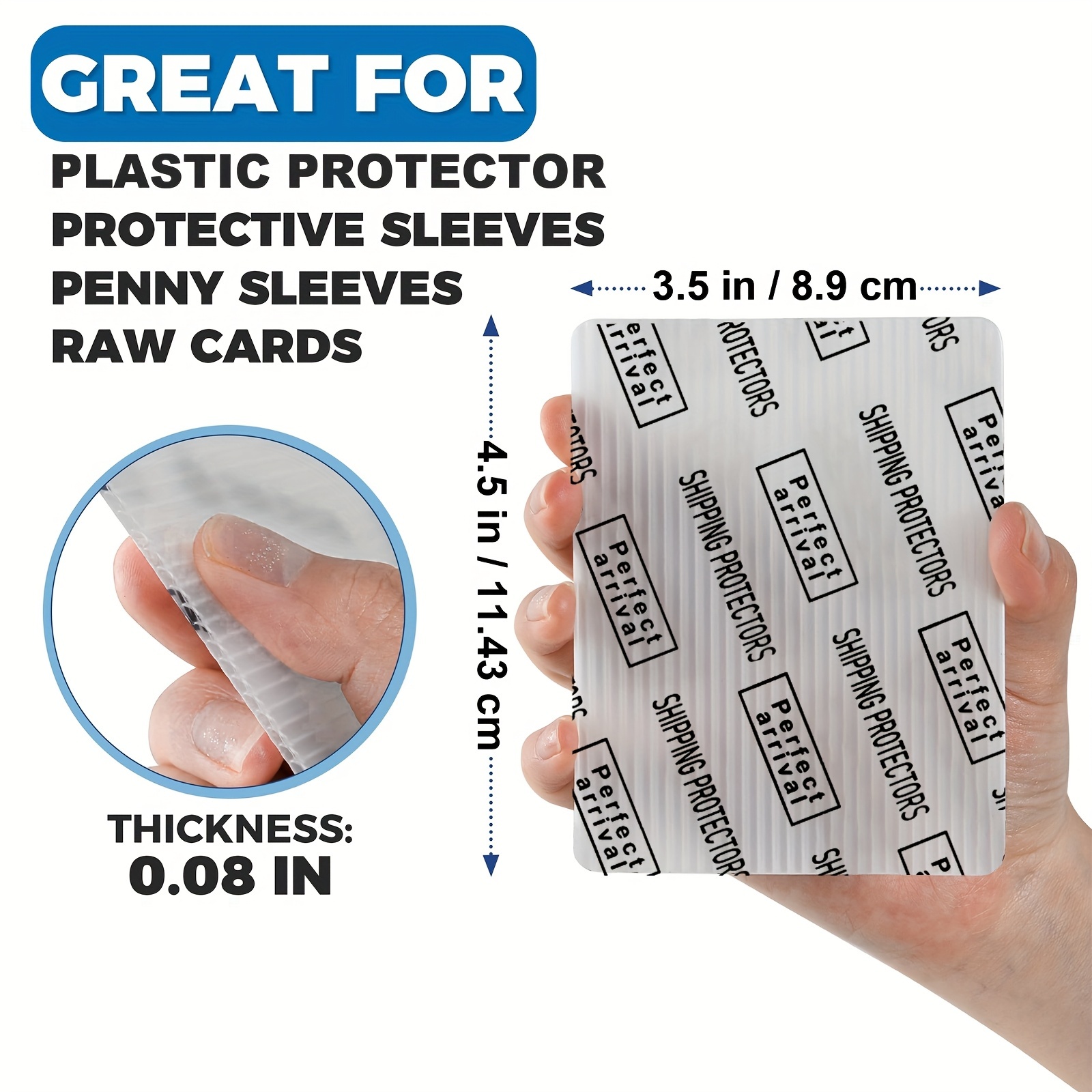 protective plastic sleeves for cards Amazon.com: 550 Clear Plastic Card Sleeves main image 1