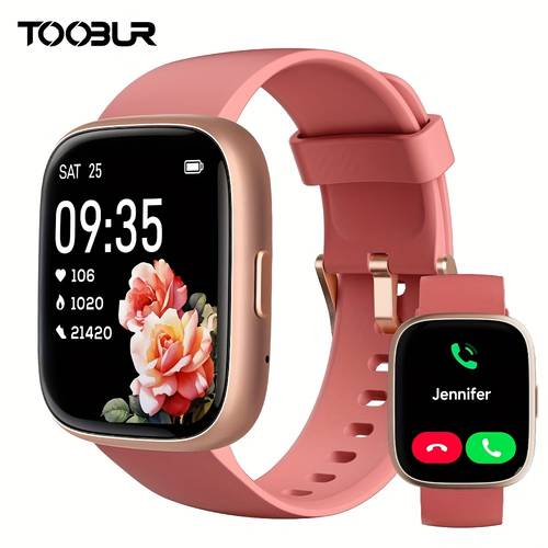 smartwatch for men and women answer make calls sleep pedometer 100 sports 1 83 inch fitness yoga indoor cycling notifications step compatible with and iphone