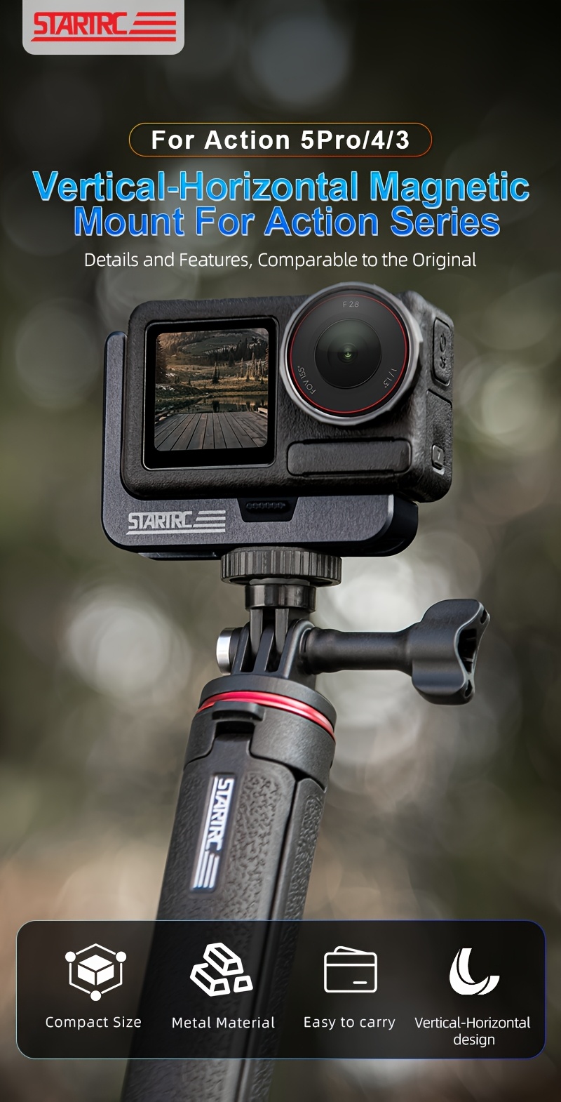 for   5 pro 4 3 l shaped magnetic mount vertical horizontal rotation quick release bracket   no battery photography accessorie details 0