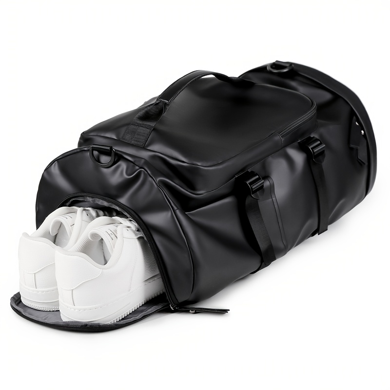 Large Capacity Men'S Backpack, Sports Travel Bag, Gym Tote, Hiking And Trekking Backpack, Cylindrical Shoulder Crossbody Bag