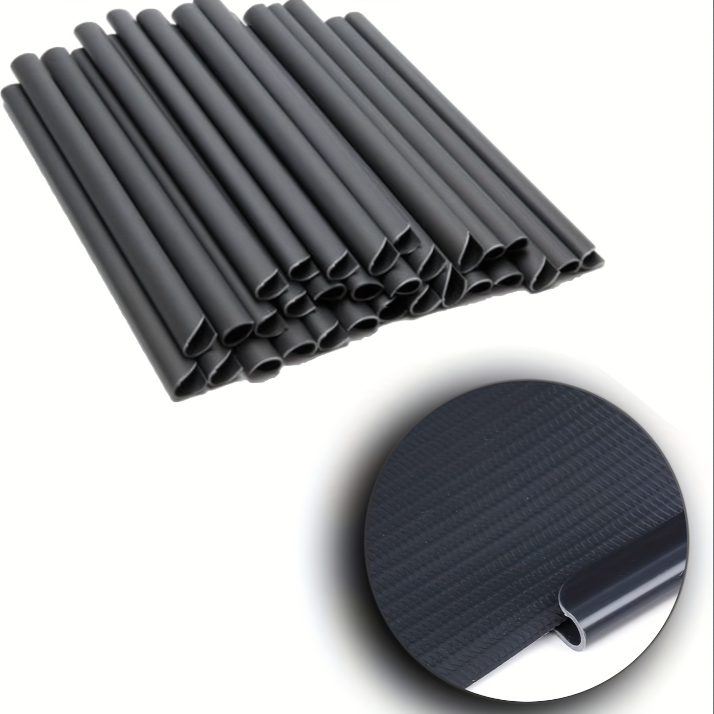 Fence Fabric Clips Black (48pcs)