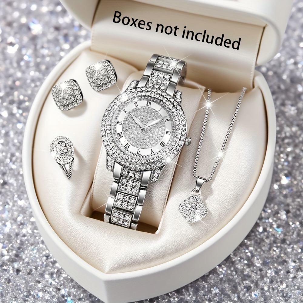 Rose-gold women’s watch set