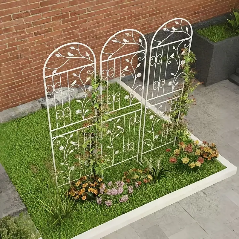 garten klettergerüst rankgitter rattanrahmen