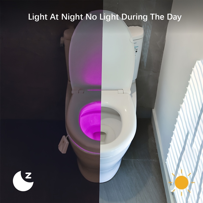 toilet night light led toilet light with motion sensor 7 color rgb changing   usb rechargeable bathroom night lamp for safe     Product details 1