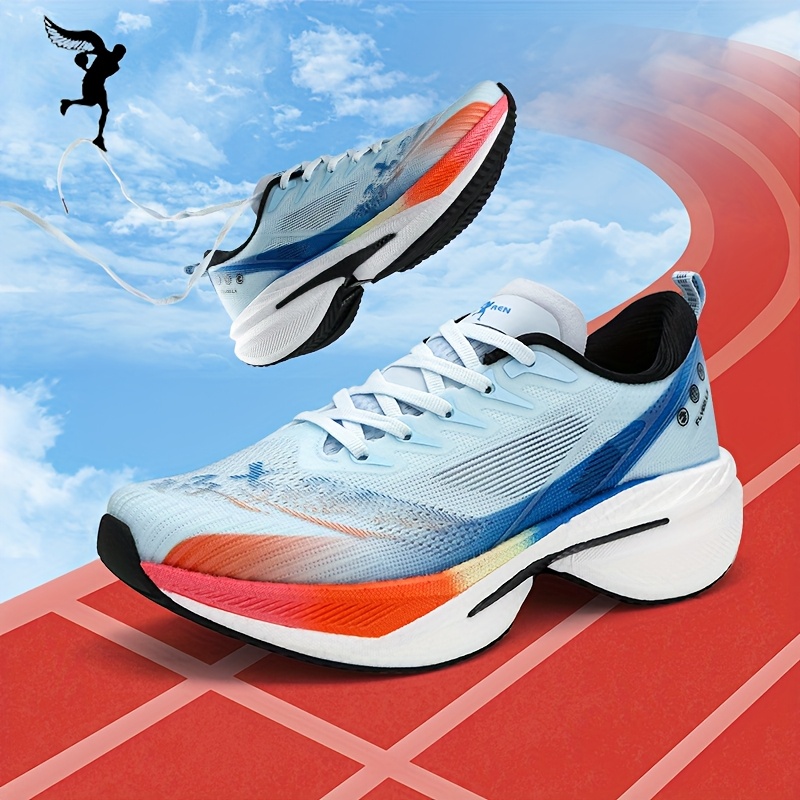 Tenis deportivos para hombre nuevos, suela MD liviana, malla transpirable tejida, para correr en carretera, viajes al aire libre, entrenamiento casual y competencia - Imagen 2