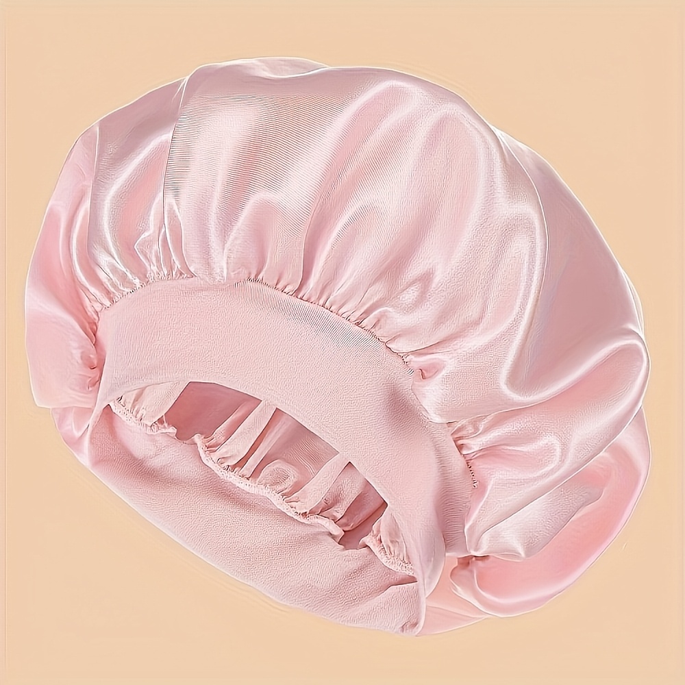 

Silk Satin Sleep Cap, Wide , Comfortable Band, Polyester 85%, Elastane 15%, Unscented, For Daily Use