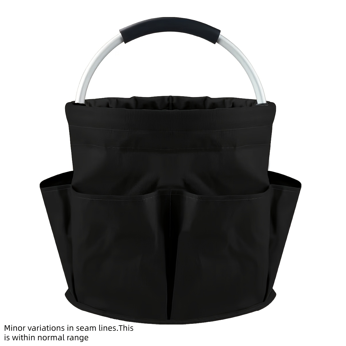 TEMU Foldable Storage Basket With Handle And Multiple Pockets - Portable Collapsible Suitable For Picnic, Laundry, Toiletries, Camping Gear, Travel