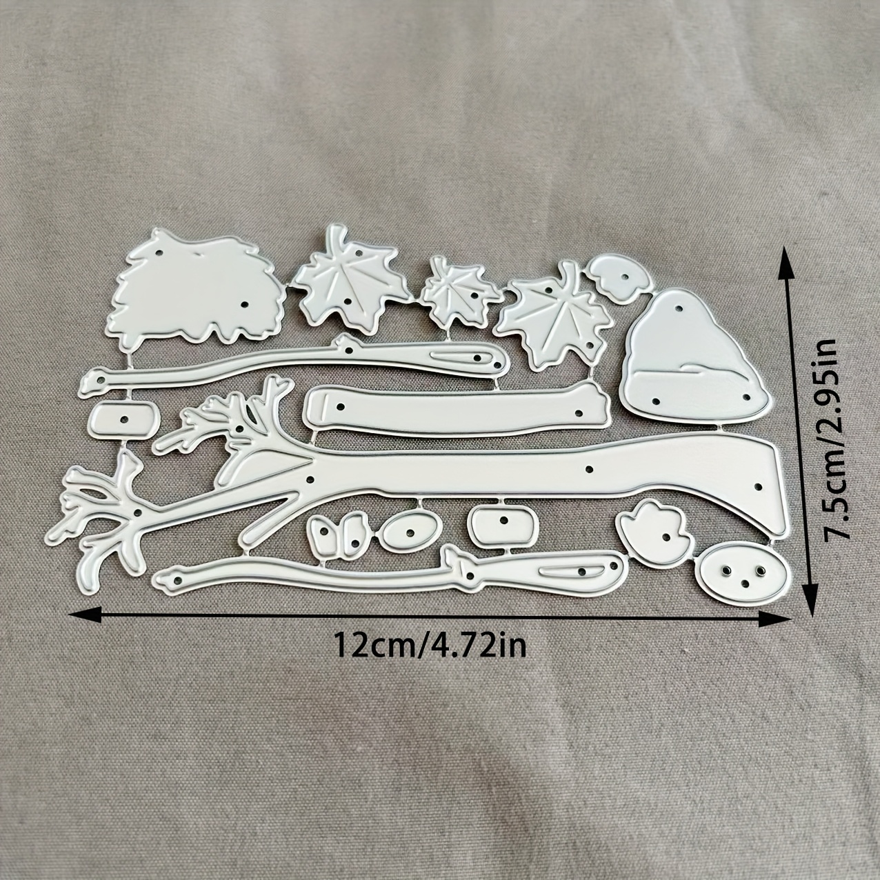 TEMU 1pc Dwarf Metal Cutting Dies, Diy Scrapbooking Embossing Die Cut, Handmade Greeting Card Making Metal Stencil, Gift Card Making Tools