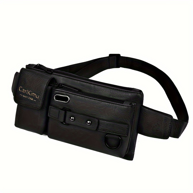 TEMU Stylish Women's Fanny Pack - Large Capacity Multi-functional Travel Waist Bag With Adjustable Strap, Phone Holder & Zipper Compartments (khaki/light Brown/black)