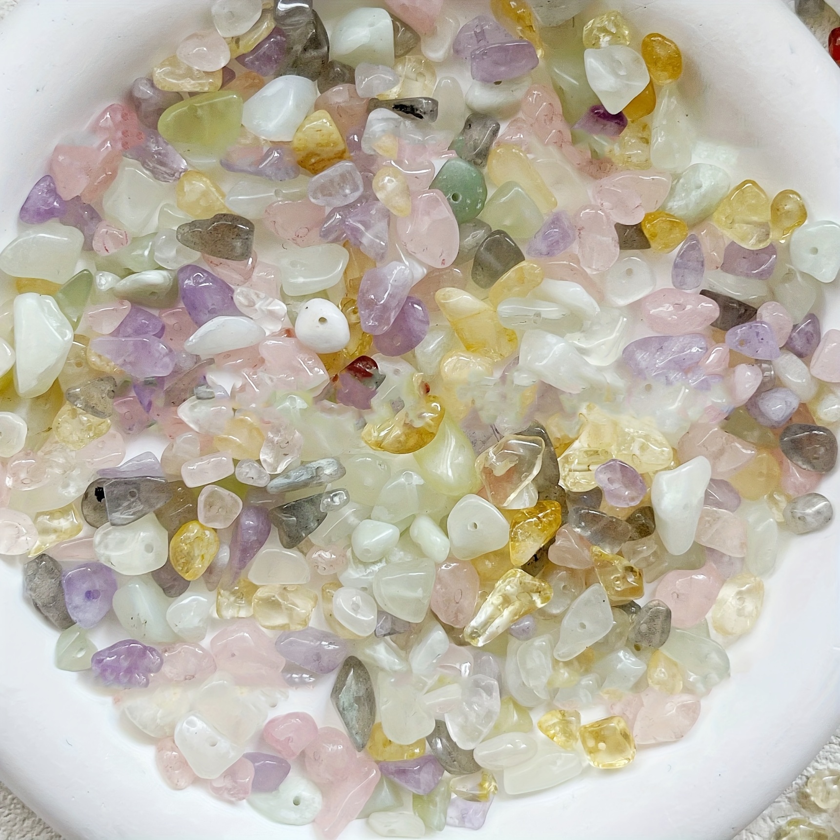 

1.06oz Assorted Natural Stone Chip Beads - Multicolored Irregular Gemstones For Jewelry Making, Diy Bracelets, Necklaces, And Crafts