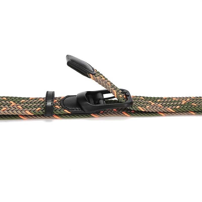 Alloy Buckle Elastic Belt Unisex Stretch Waistband
