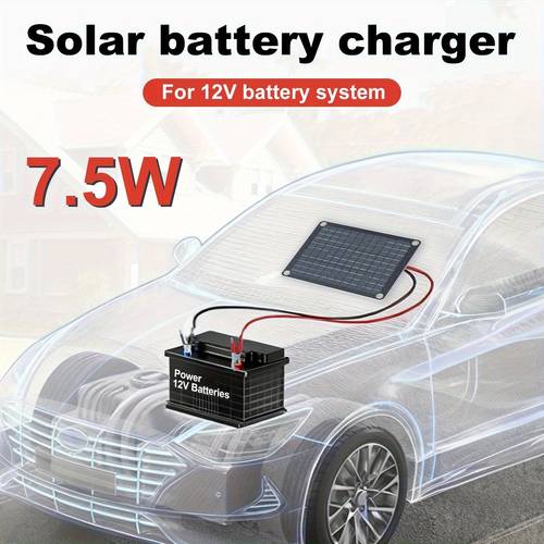 solar 12v battery mppt charger controller maintainer charging kit for car automotive motorcycle boat rv trailer snowmobile etc automotive charging boat charging lightweight controller durable construction